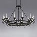 Natural Iron 41 1/2 Wide Pot Rack Chandelier
