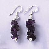 AMETHYST BEADED EARRING