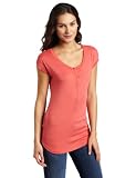 Splendid Women's Short Sleeve Henley Top