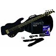 Silvertone LB11 Bass & Amp Package, Cobalt/Dark Blue
