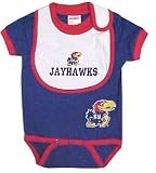 NCAA Kansas Jayhawks Onesie Bib & Bootie Set