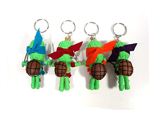 Set of 4 Ninja Turtles String Voodoo Dolls