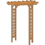 Arboria 8206003 Rosedale Arbor Trellis by Arboria