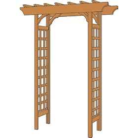 Arboria 8206003 Rosedale Arbor Trellis by 