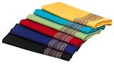 DII Salsa Border Stripe Napkin Mixed Set of 6