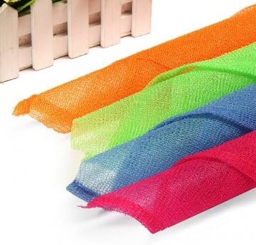 Bheema Exfoliating Nylon Bath Wash Cloth Towel - Light Green