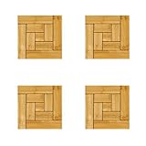 ウッドタイル ウッドパネル 木製タイル 木製パネル スギ材 杉 幅29cm 4枚セット ナチュラル NA〔C〕