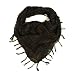 Trendy Plaid & Houndstooth Check Soft Square Scarf - Different Colors Available By TrendsBlue (Coffee & Black)