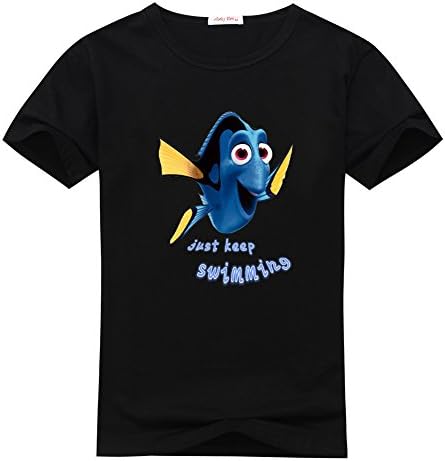TheresaRizzo Cartoon Finding Nemo Little Kids Tee BLack T-shirts Size 3T(3Y)