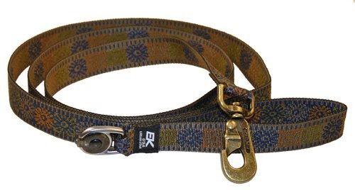 EK Ekcessories 10749C-W43-AM Designer Big Wolf 6' Starburst Blue Dog Leash with LED Light
