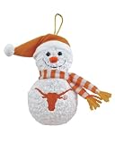 Champion Treasures NCAA Texas Longhorns Plush Snowman Ornament