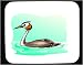 Decorated Mouse Pad with lake, swimming, waterfowl, bird