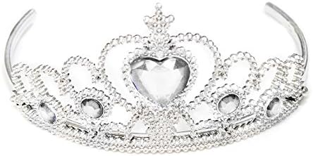 Fairy Princess Silver Tiara Crown Headband Accessories for Girls Costume Party