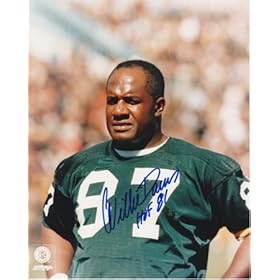  Willie Davis Autographed Green Bay Packers 8x10 Photo - Super Bowl 1 and 2 Champion - Hall of Famer