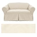 Twill Off White Furniture Slipcover Sofa 417