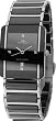 Oniss Men's Caprice Collection Black Ceramic Watch with Silver Trim and Black Face Model ON-294-M71