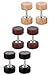 Jstyle Stainless Steel Mens Stud Earrings for Women Ear Plugs Piercings Hypoallergenic Screw 3 Pairs 8-10mm 18G