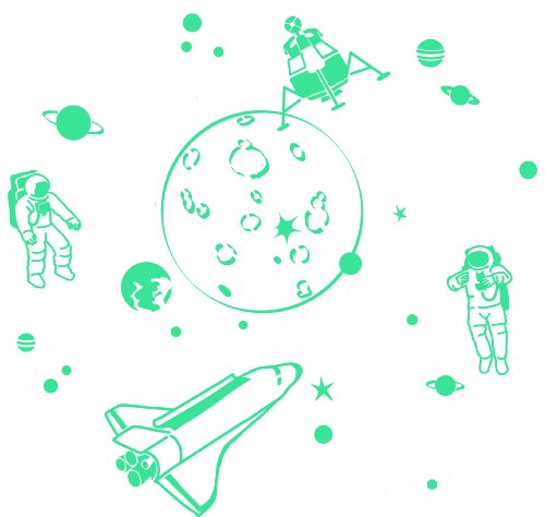 ミミ・ルゥ 宇宙 ターコイズ ART0029