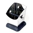 Square Home Espresso Knock Box with Quiet Rubber Base