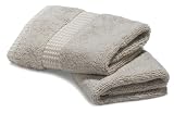 Pinzon Bamboo Cotton 2-Pack Washcloths, Oatmeal