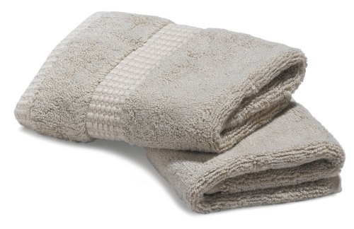 Pinzon Bamboo Cotton 2-Pack Washcloths, Oatmeal
