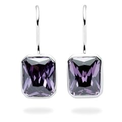 Rafaela Donata Argento Classico Damen-Ohrh�nger 925 Sterlingsilber Zirkonia violett 60800018