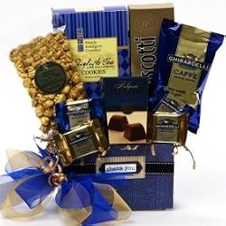 Thank You Desk Caddy of Coffee and Treats - Gourmet Food Gift Basket