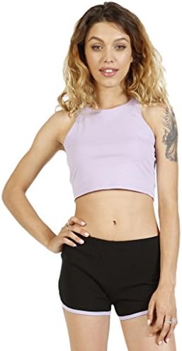Echo Club House Women's Runaway Shorts Medium Black/Lavender