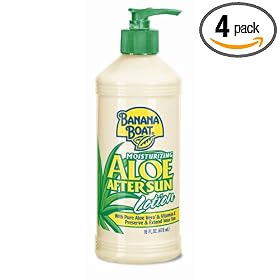 Banana Boat Aloe After Sun Lotion, 16-Ounce Bottles (Pack of 4) by Banana Boat