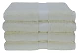 Calcot All American Line 100-Percent Supima Cotton 4-Piece Bath Towel Set, Ivory