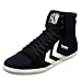 Hummel Men's Slimmer Stadil High Top Sneaker Shoe in Black Canvas
