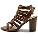Ollio Womens Shoe Gladiator Ankle High Bootie Sandal