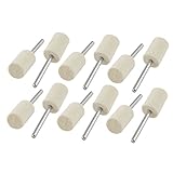 uxcell フェルトボブ　ルーター用ビット　3mmシャンクダイヤ　11mmヘッドダイヤ　12個