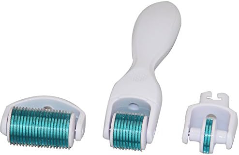 Facial Skin Care Needle 3 in 1 Kit (1.0mm+1.5mm+0.5mm) Micro Acne Scars Derma Skin Roller Needle Stretch Mark (Green Color)