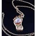 Fashionable Foot Print Jewel-Pendant USB 4GB Flash Drive
