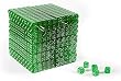 16mm Clear Green Gaming Dice with Rounded Corners - Set of 1,000