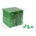 16mm Clear Green Gaming Dice with Rounded Corners - Set of 1,000