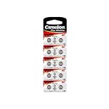 * Lot de 10 Piles bouton alkaline AG7 LR57 195 395 SR927W *par Camelion