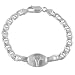 Solid 925 Sterling Silver Mariner Medical Alert Id Bracelet