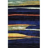 Momeni, Inc. New Wave 10 x 14 New Wave Navy Area Rug