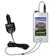 2nd Generation Audio FM Transmitter plus integrated Car Charger for the Samsung S5260 with Gomadic TipExchange Technology