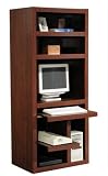 RUSH Computer Bookcase, 72 in, Charles Harris, Dark Cherry finish, 72H x 30W x 20.62D