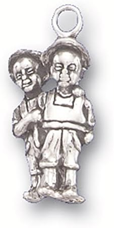 Sterling Silver Twin Boys in Knickers