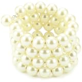 Kenneth Jay Lane Cultura Pearl 3-Row Coil Brac