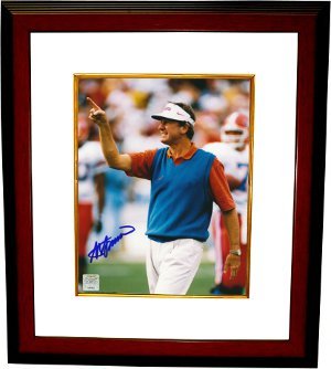 Autographed Spurrier Picture - Coaching 8x10 Custom Framed - Autographed College PhotosB0055CC7E0 