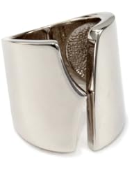 Giuseppe Zanotti Sterling Silver Finish Open Sided Ring