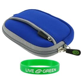Neoprene Sleeve Case (Dark Blue) for Canon PowerShot SD890IS Digital Camera