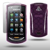 SAMSUNG S5620 MONTE PURPLE GEL COVER CASE