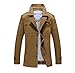Lega Mens Cotton Classic Pea Coat Winter Coat