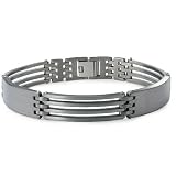 Titanium Men's Link Bracelet 11mm Wide 8.5 Inches